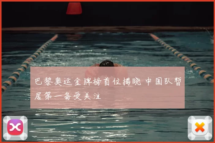 巴黎奥运金牌榜首位揭晓 中国队暂居第一备受关注